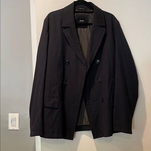 Boss Charcoal Double-Breasted Jacket
